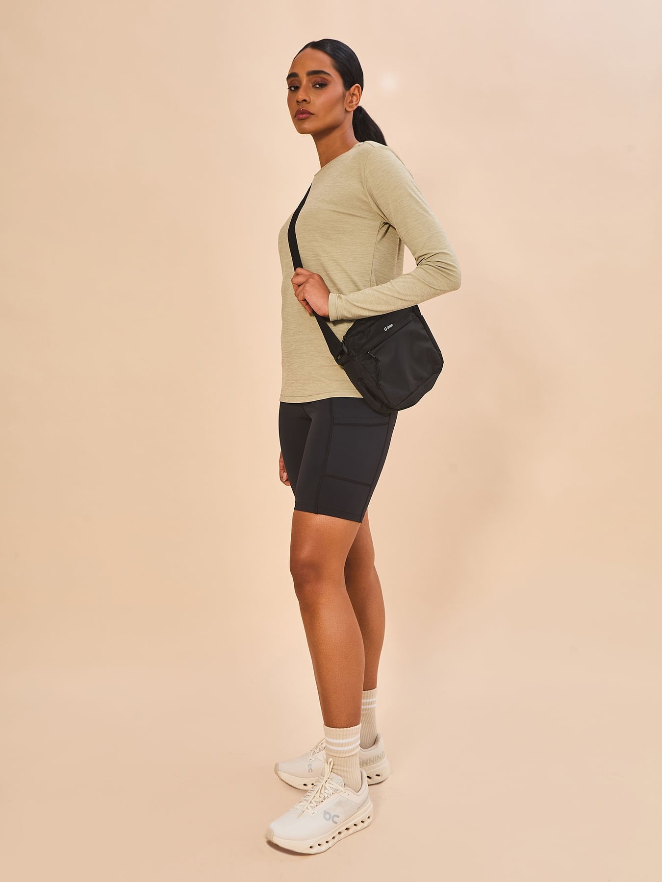Camiseta UV Feminina Com Proteção Solar ML New Fit Mescla - AREIA