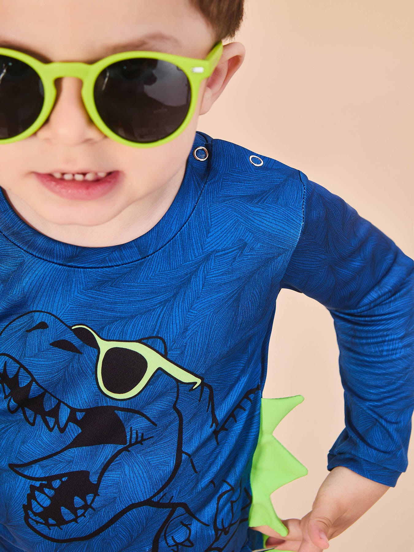 Conjunto UV Bebê Com Proteção Solar T-REX ML - ESTAMPA