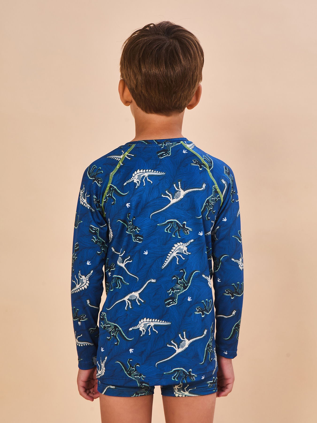 Camisa UV Infantil Com Proteção Solar Acqua ML - ESTAMPA DINO