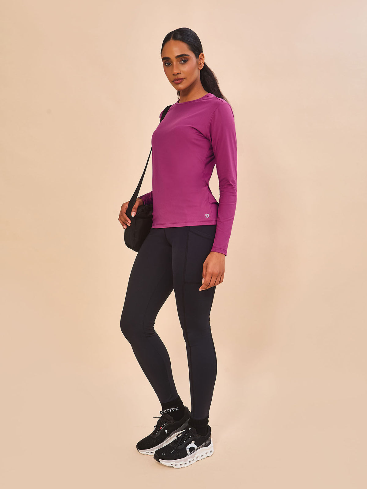 Camisa UV Feminina Com Proteção Solar UV PRO ML - MAGENTA