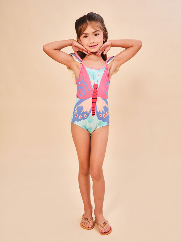 Maiô Menina Uv Com Proteção Solar - ESTAMPA BORBOLETA