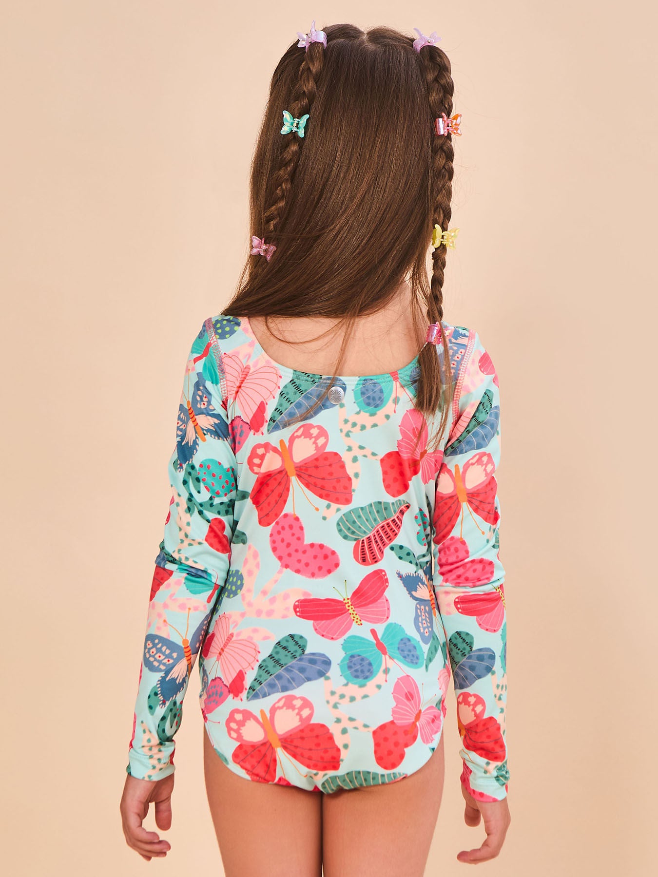 Maiô Menina Liz Uv Com Proteção Solar ML - ESTAMPA BUTTERFLY