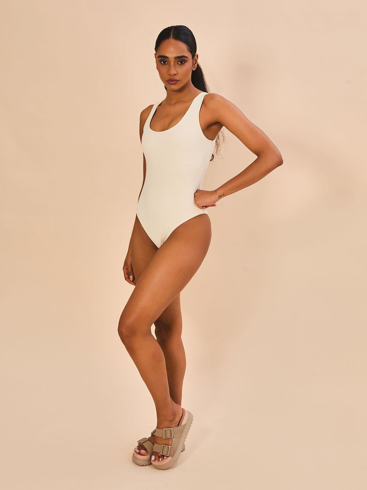 Maiô UV Com Proteção Solar Swim Textura Sand - AREIA