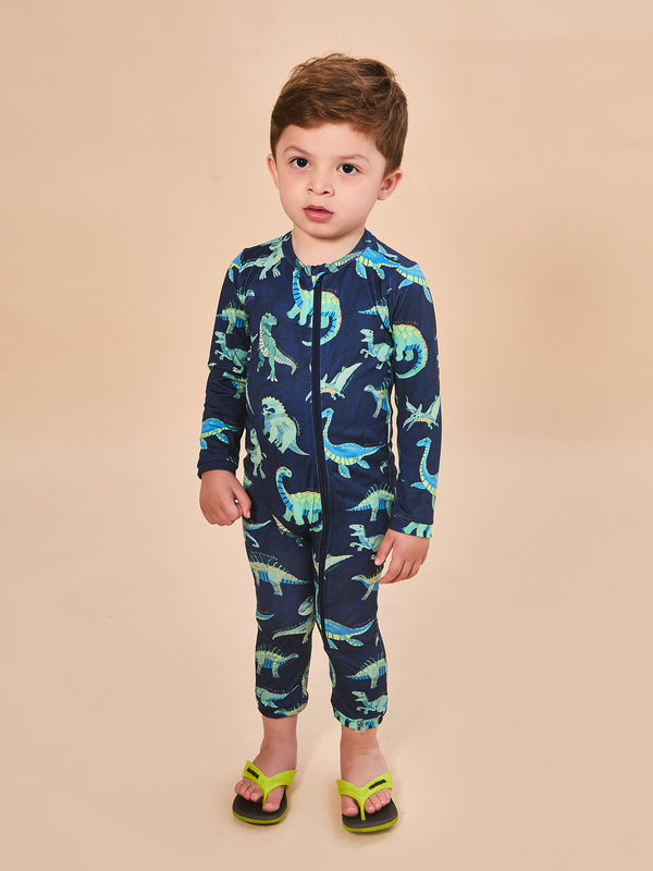 Macaquinho UV Bebê Com Proteção Solar ML - ESTAMPA DINO