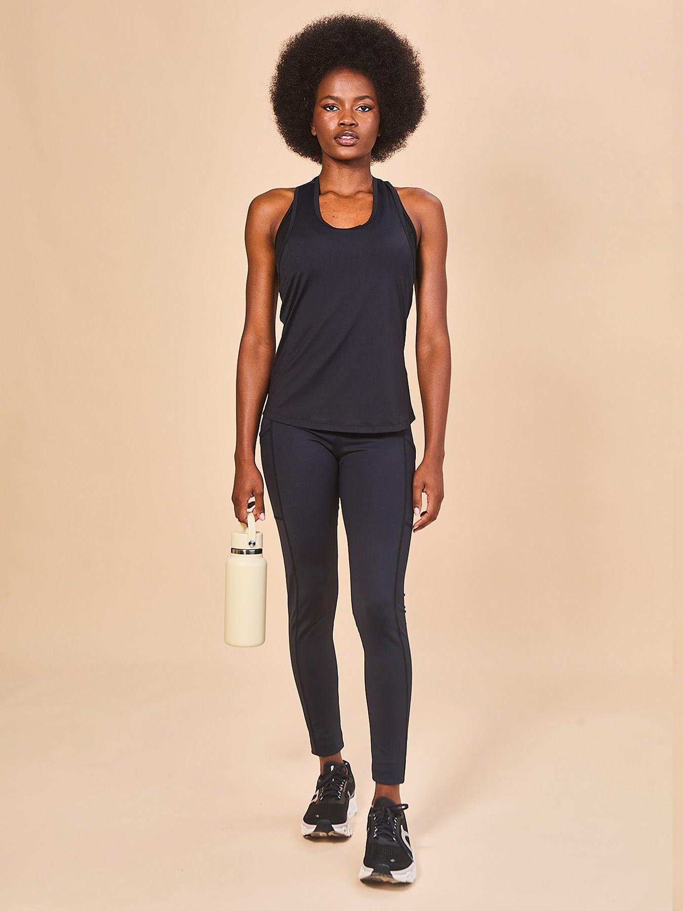 Camisa UV Com Proteção Solar Regata Sport Color FEM - PRETO