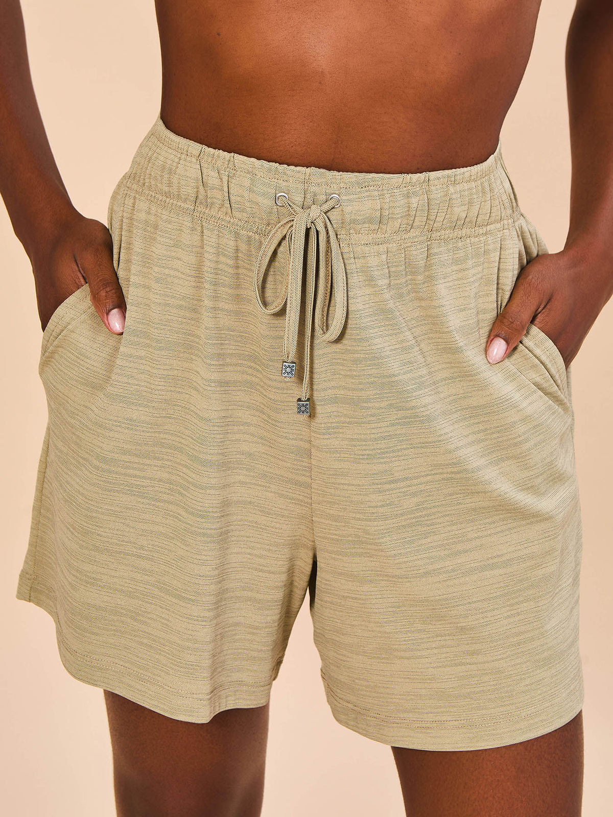 Shorts UV Basic Mescla Com Proteção Solar - AREIA
