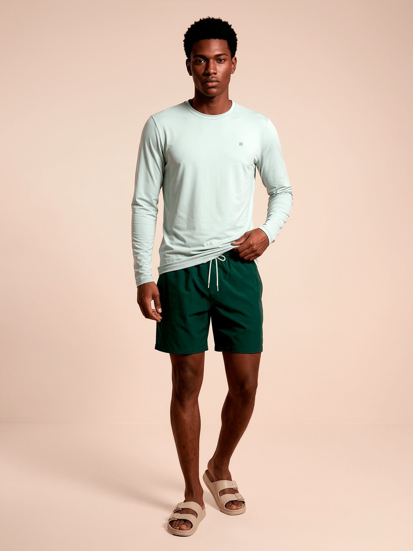 Camisa UV Masculina Com Proteção Solar ML UVPRO - VERDE CLARO