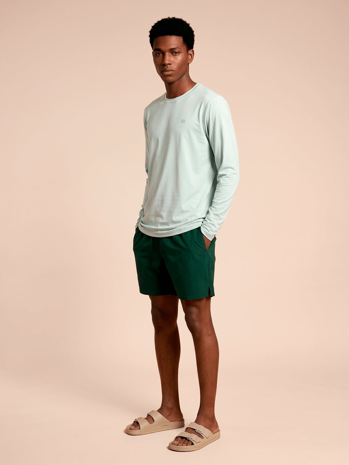 Camisa UV Masculina Com Proteção Solar ML UVPRO - VERDE CLARO