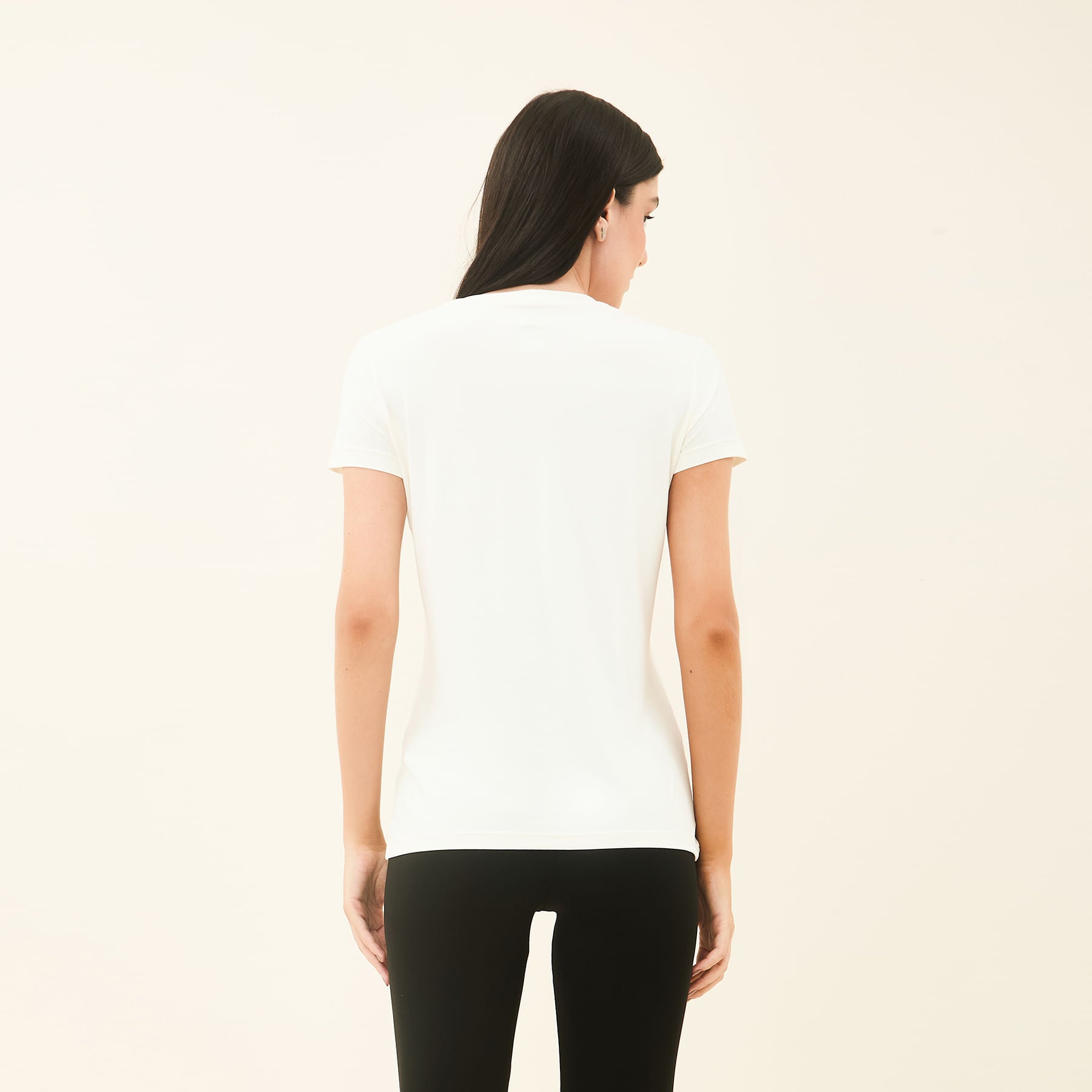 Camisa UV Feminina Com Proteção Solar Sport Fit Off White