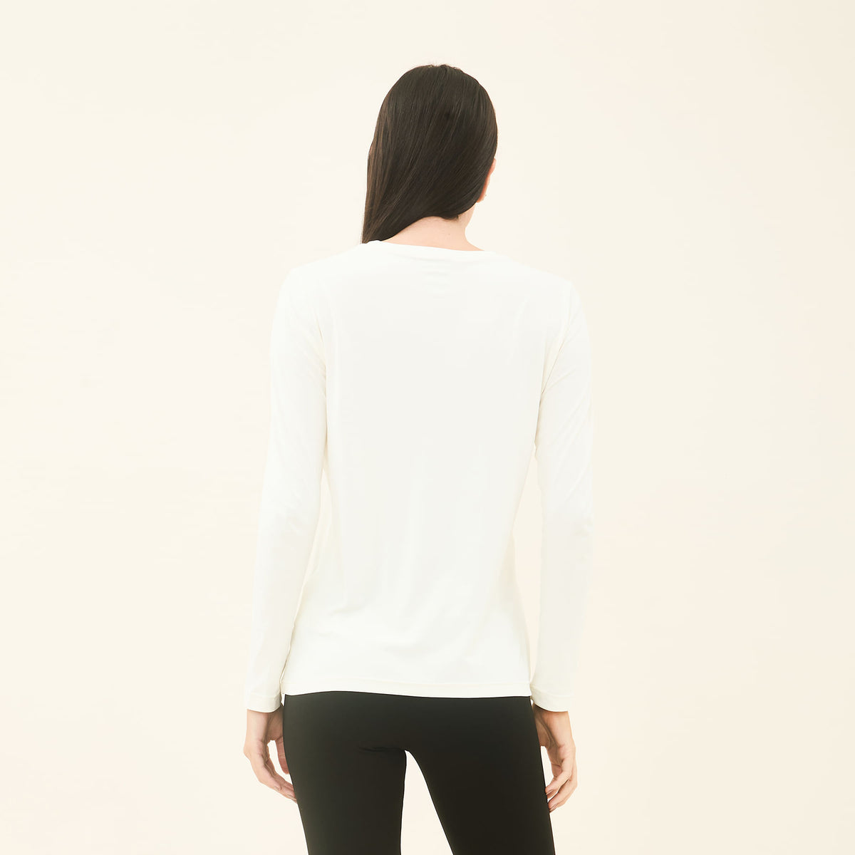 Camisa UV Feminina Com Proteção Solar Sport Fit Off White