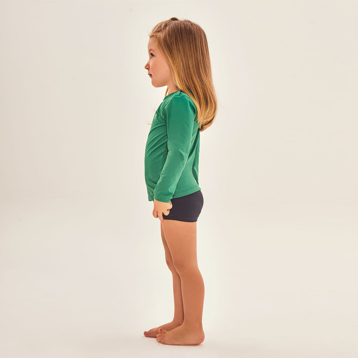 Camisa UV Bebê Com Proteção Solar-VERDE BRASIL