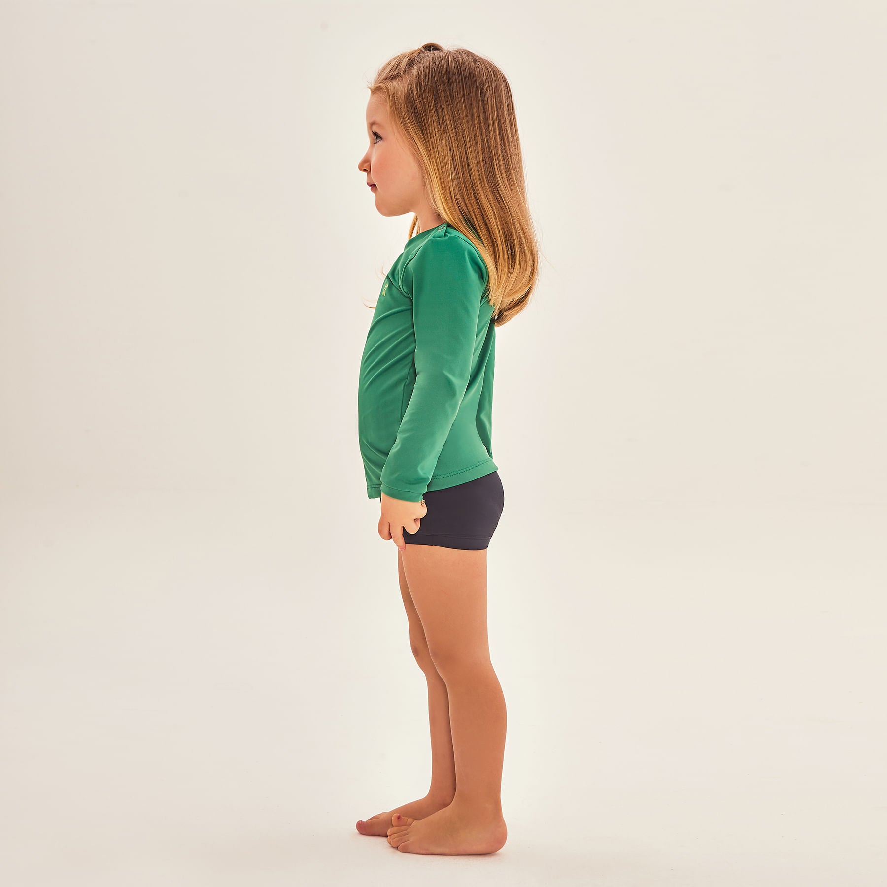 Camisa UV Bebê Com Proteção Solar-VERDE BRASIL