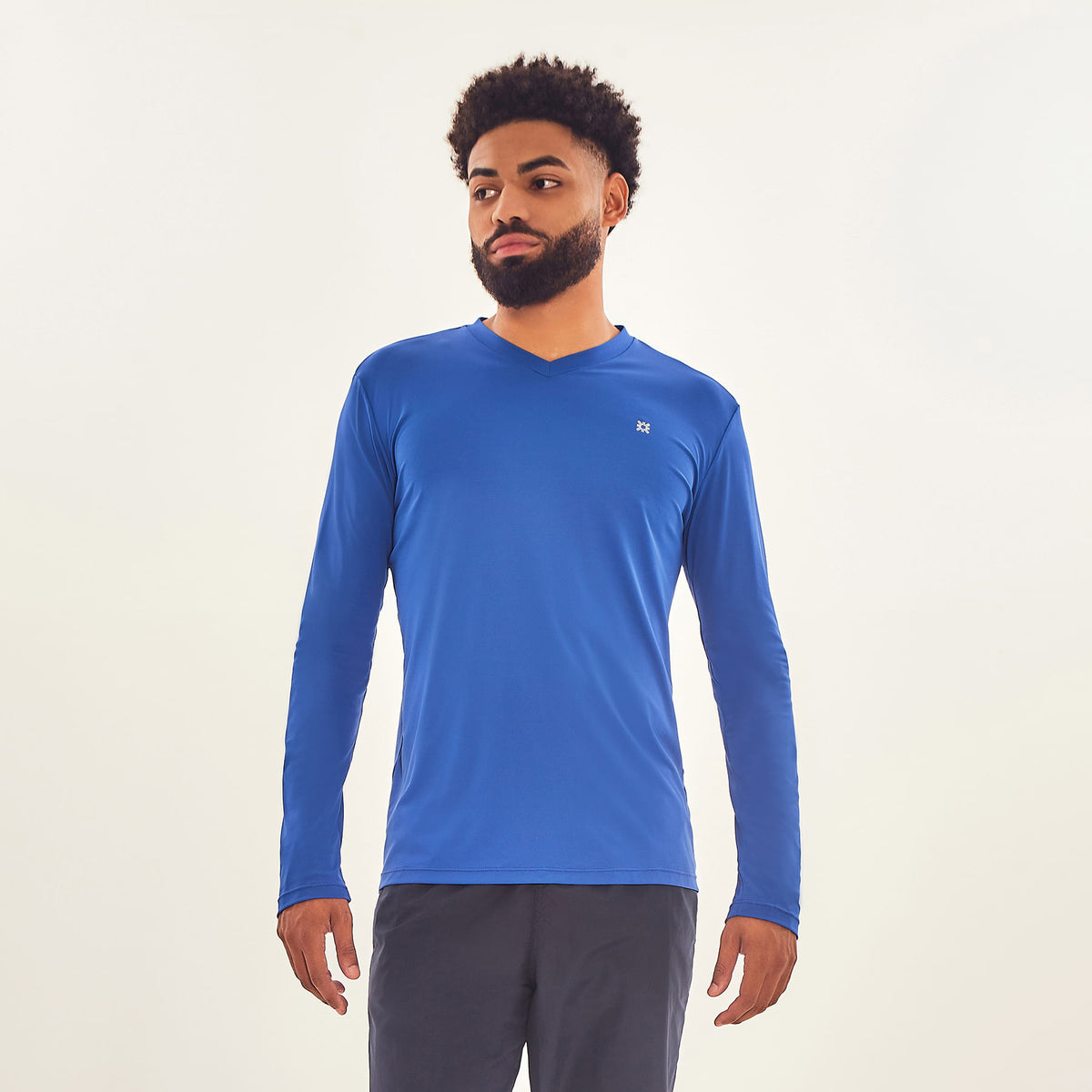 Camisa UV Masculina Com Proteção Solar Sport Fit Cobalto