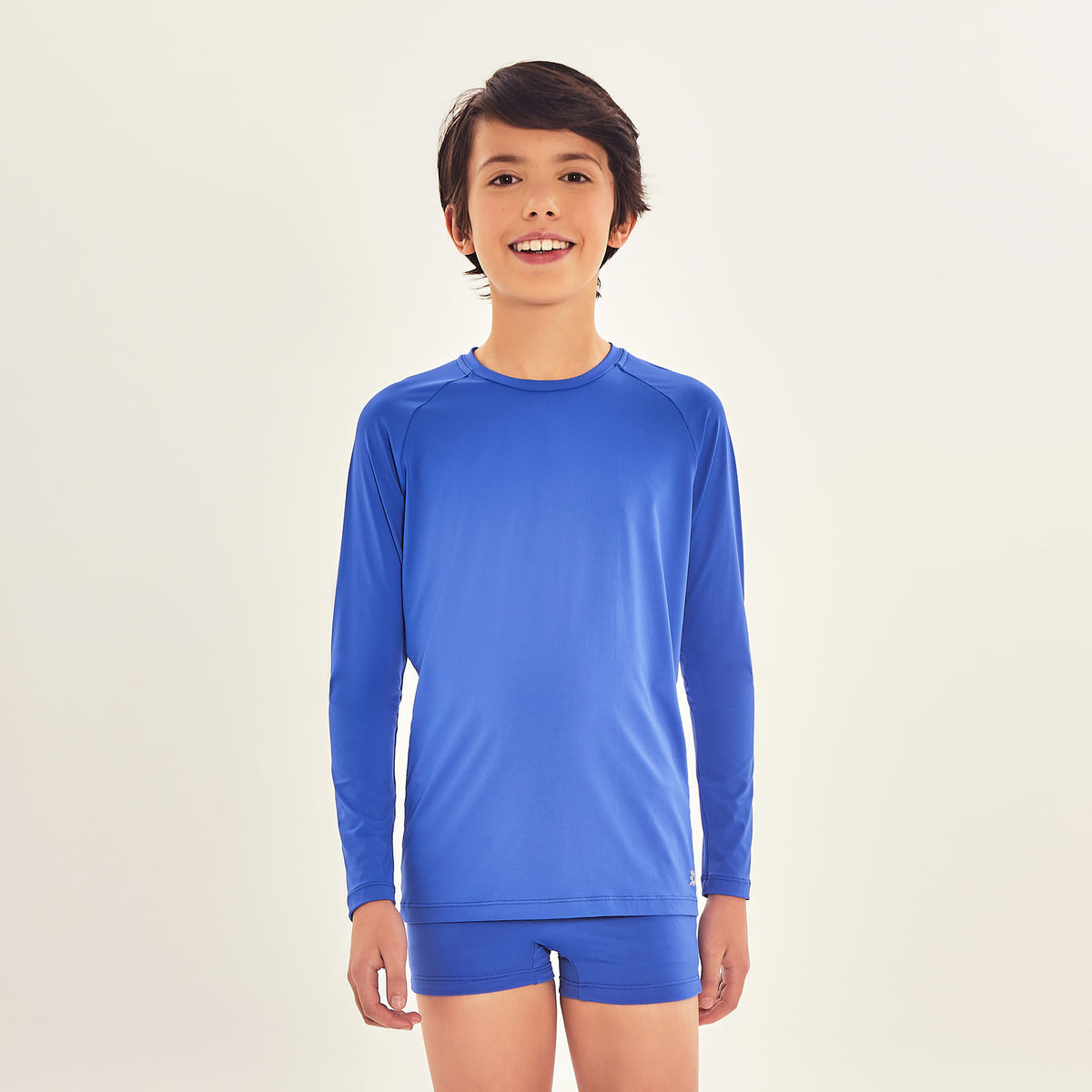 Camiseta UV Infantil Com Proteção Solar Uvpro Azul Bic