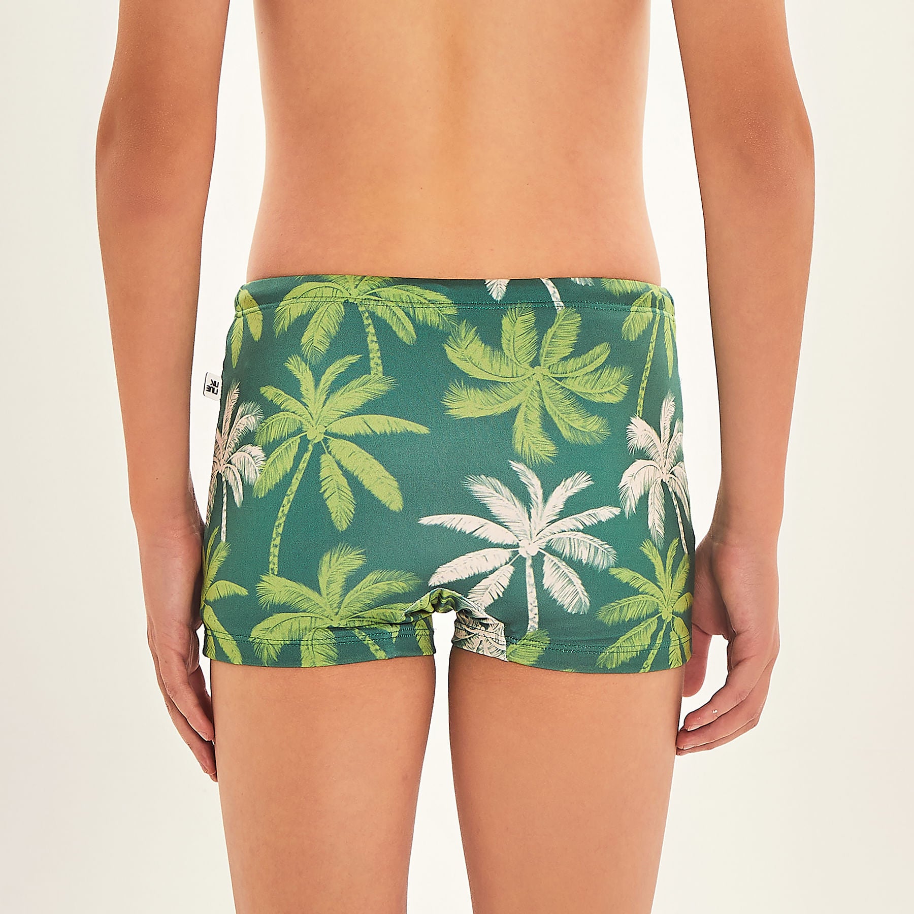Sunga Uv Com Proteção Solar Estampa Coqueiro Verde