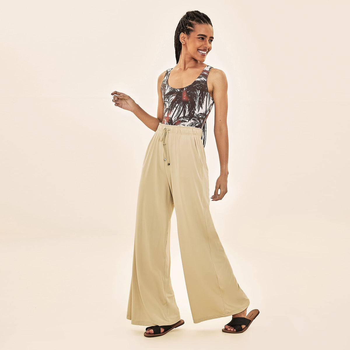 Calça UVLINE Pantalona Color | Feminino
