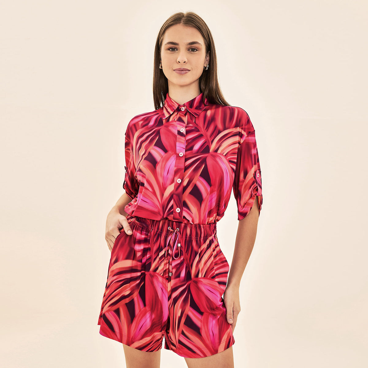 Camisa UV Com Proteção Solar Copa Color - ESTAMPA FOGOS