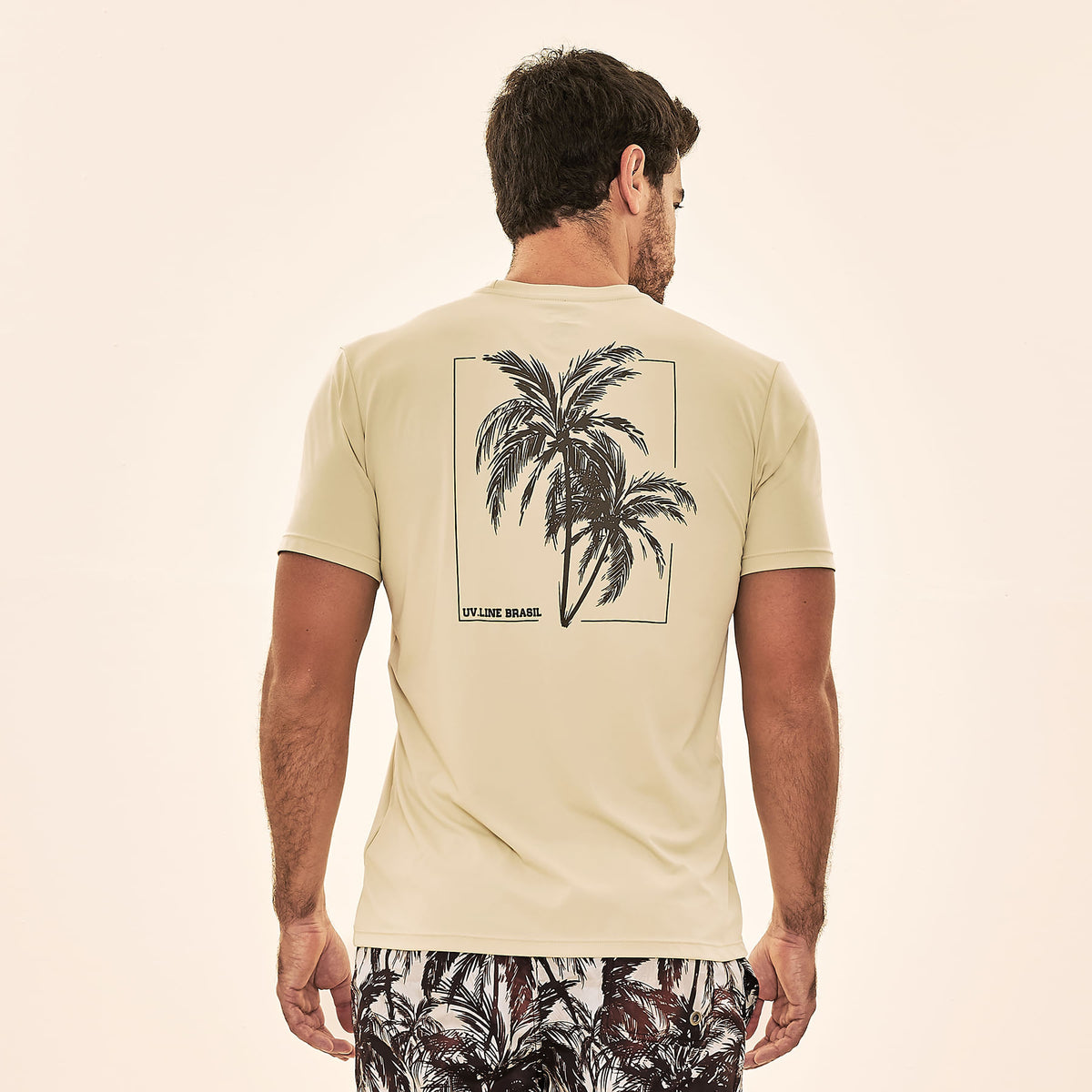 Camisa UV Com Proteção Solar UVLINE COQUEIRO MC - LINHO