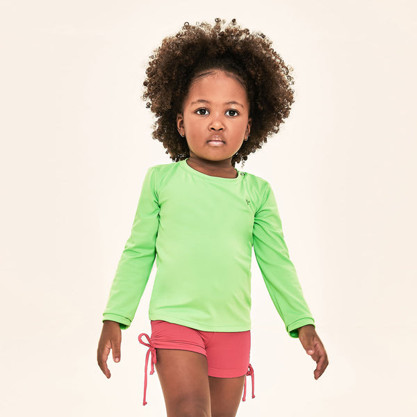 Camisa UV Bebê Com Proteção Solar-LIMAO FLUOR