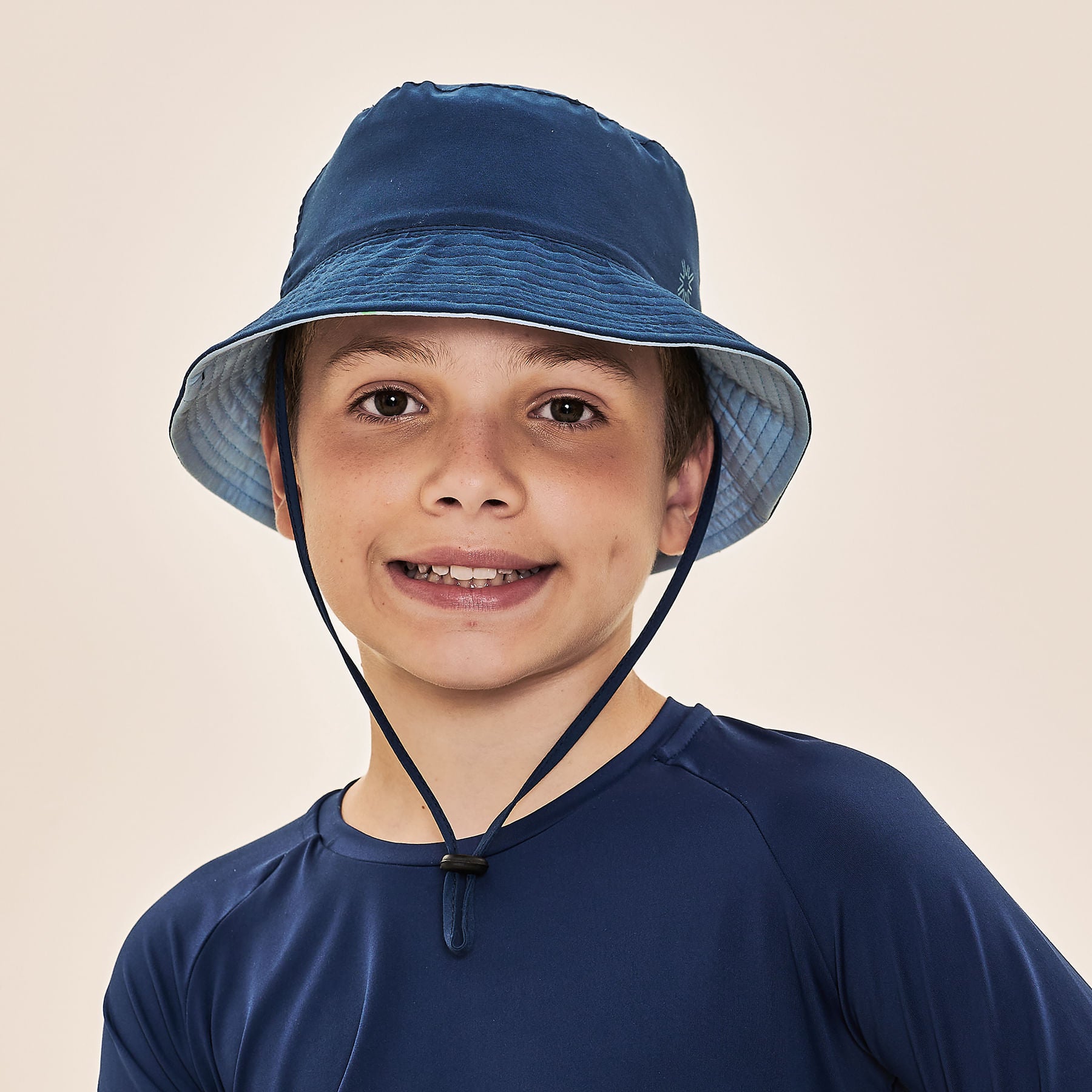 Chapéu UV Infantil Com Proteção Solar Basic Kids - MARINHO/AZUL CEU
