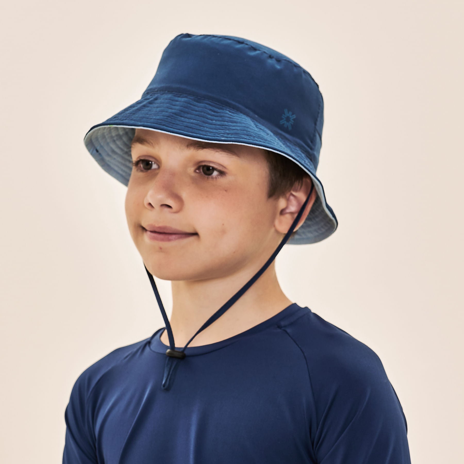 Chapéu UV Infantil Com Proteção Solar Basic Kids - MARINHO/AZUL CEU