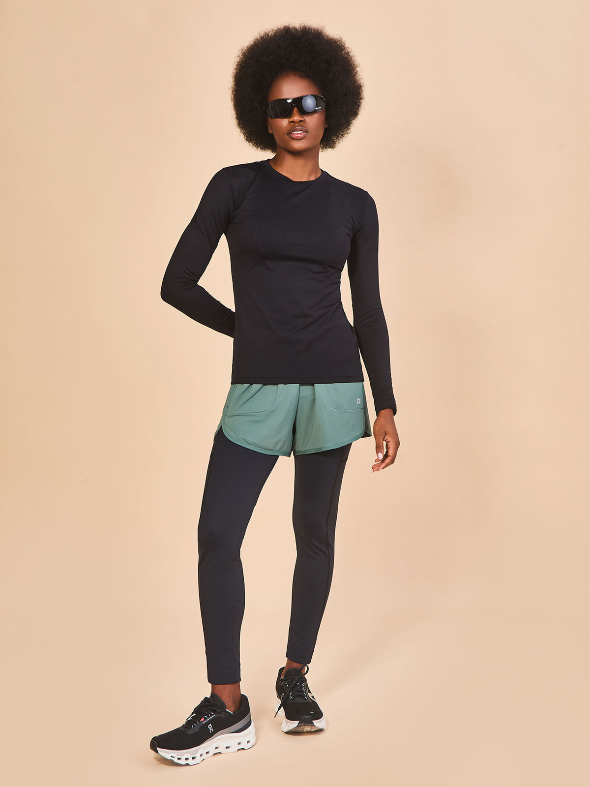Camiseta Skin Infratherm UV Com Proteção Solar ML FEM - Preto