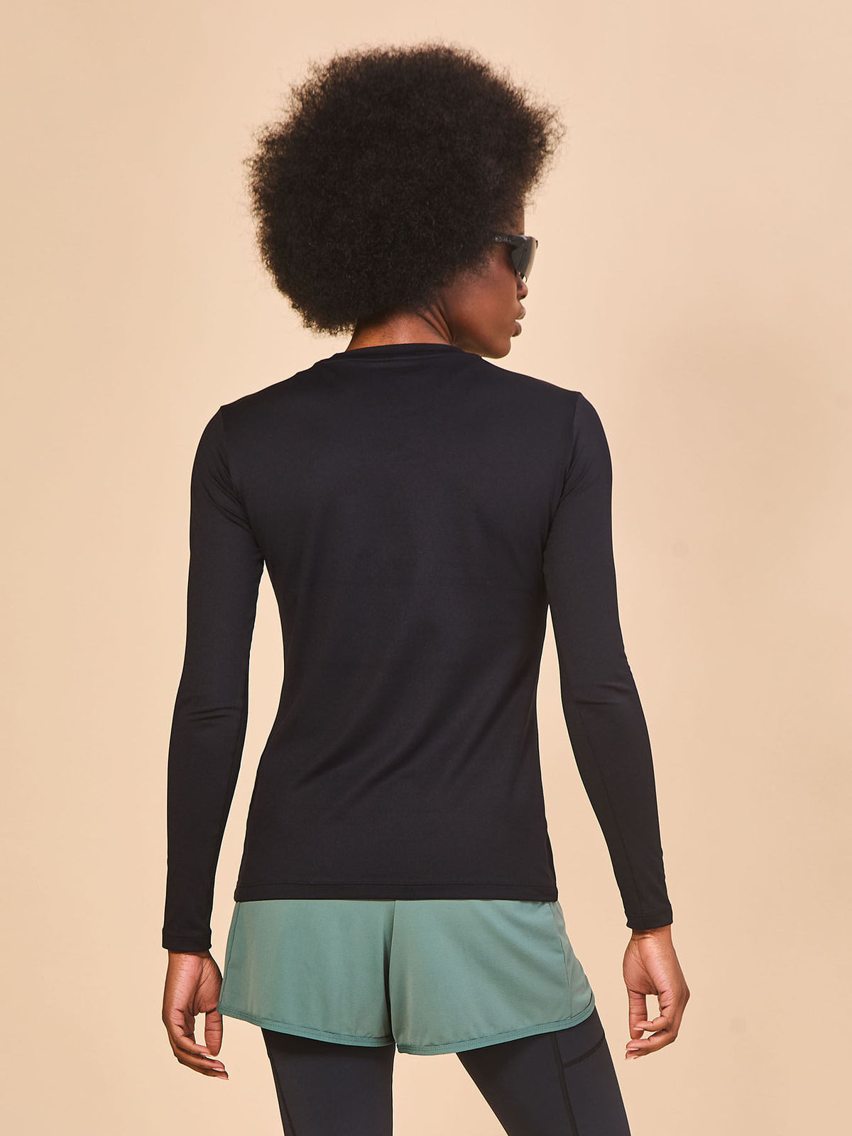 Camiseta Skin Infratherm UV Com Proteção Solar ML FEM - Preto