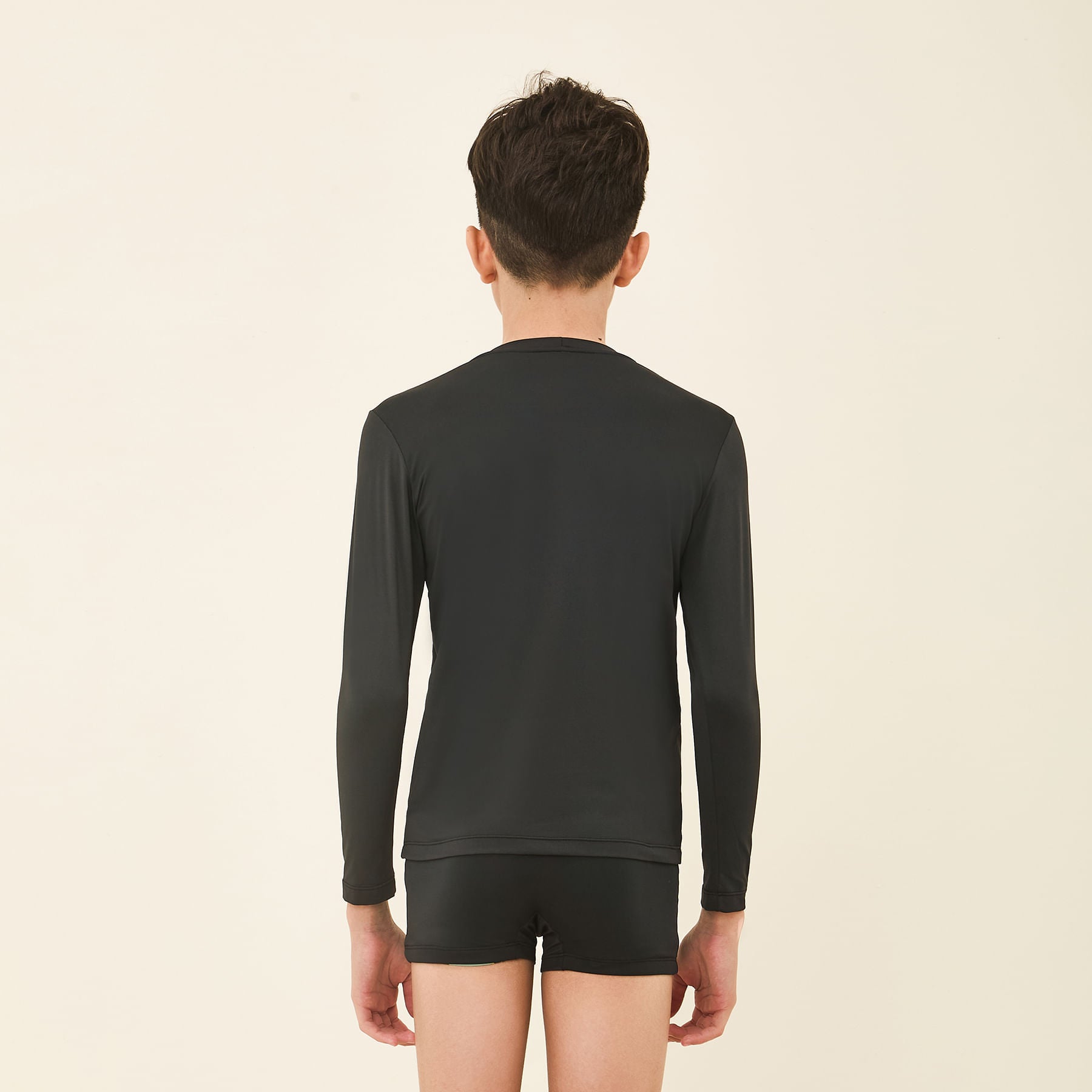 Camisa UV Infantil Com Proteção Solar Uvpro Preto