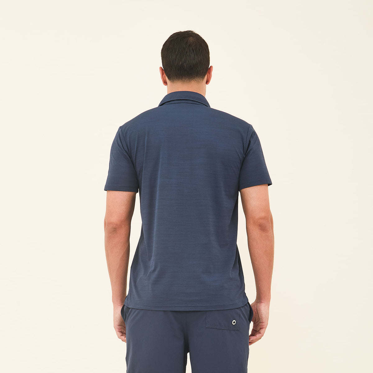 Camisa UV Polo Masculina Com Proteção Solar-MARINHO