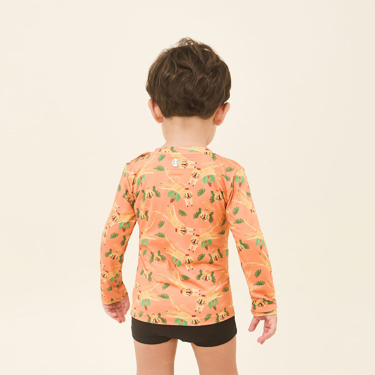 Camisa UV Bebê Com Proteção Solar Estampa Tigre