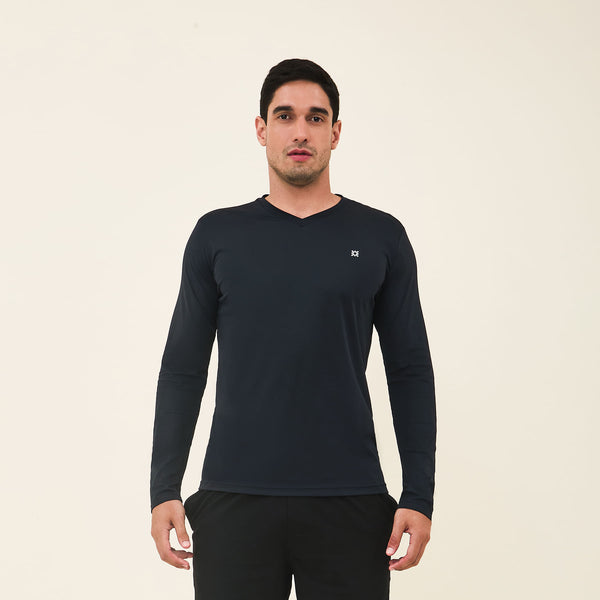Camisa UV Masculina Com Proteção Solar Sport Fit Preto