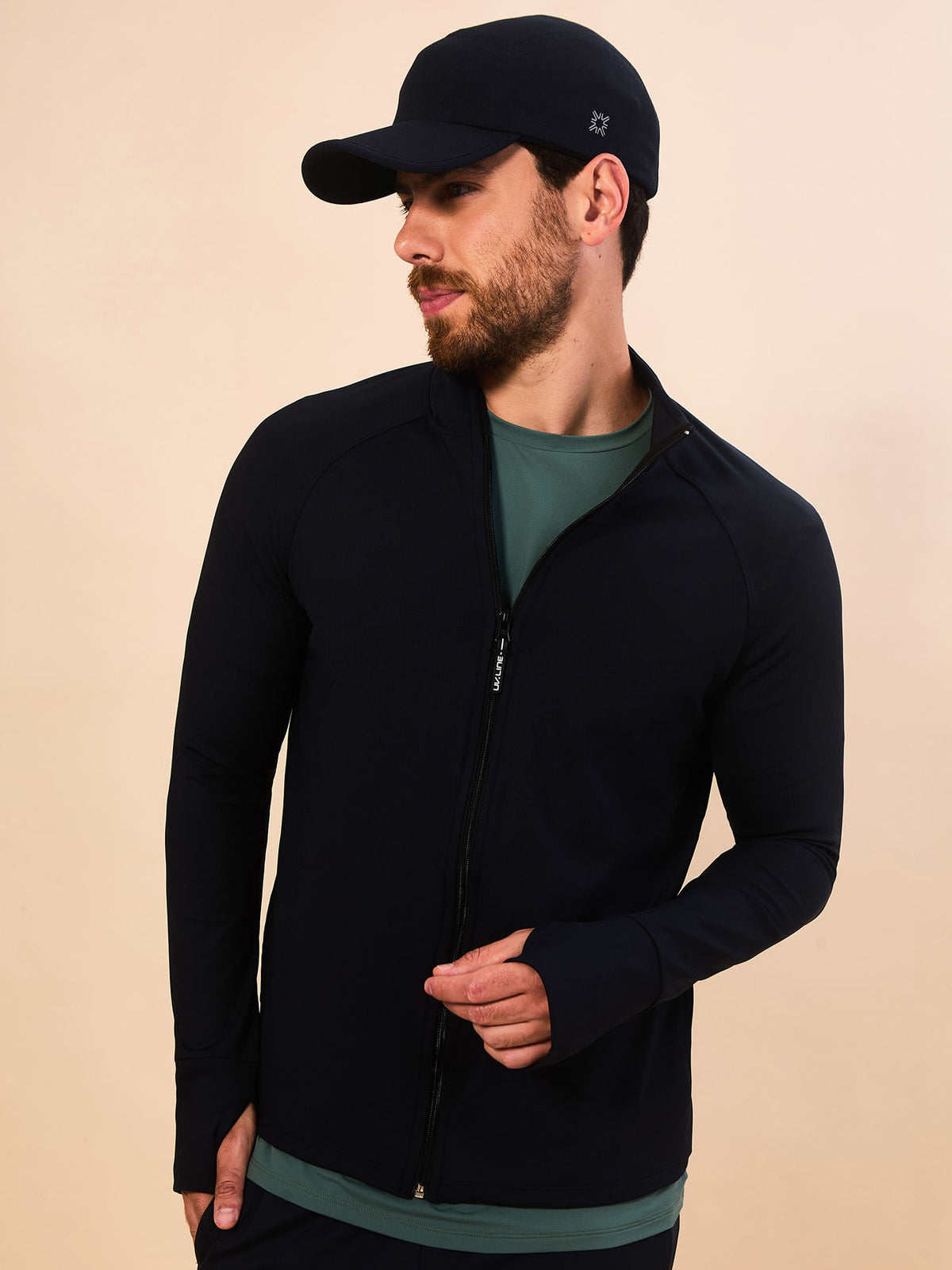 Casaco UV Com Proteção Solar New Fit Color ML MASC - PRETO