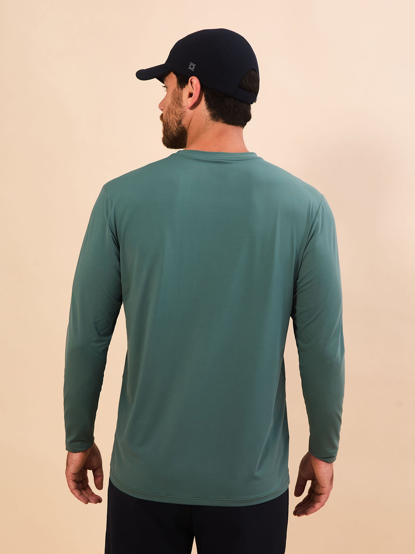 Camisa UV Masculina Com Proteção Solar New Fit Textura ML - VERDE JADE