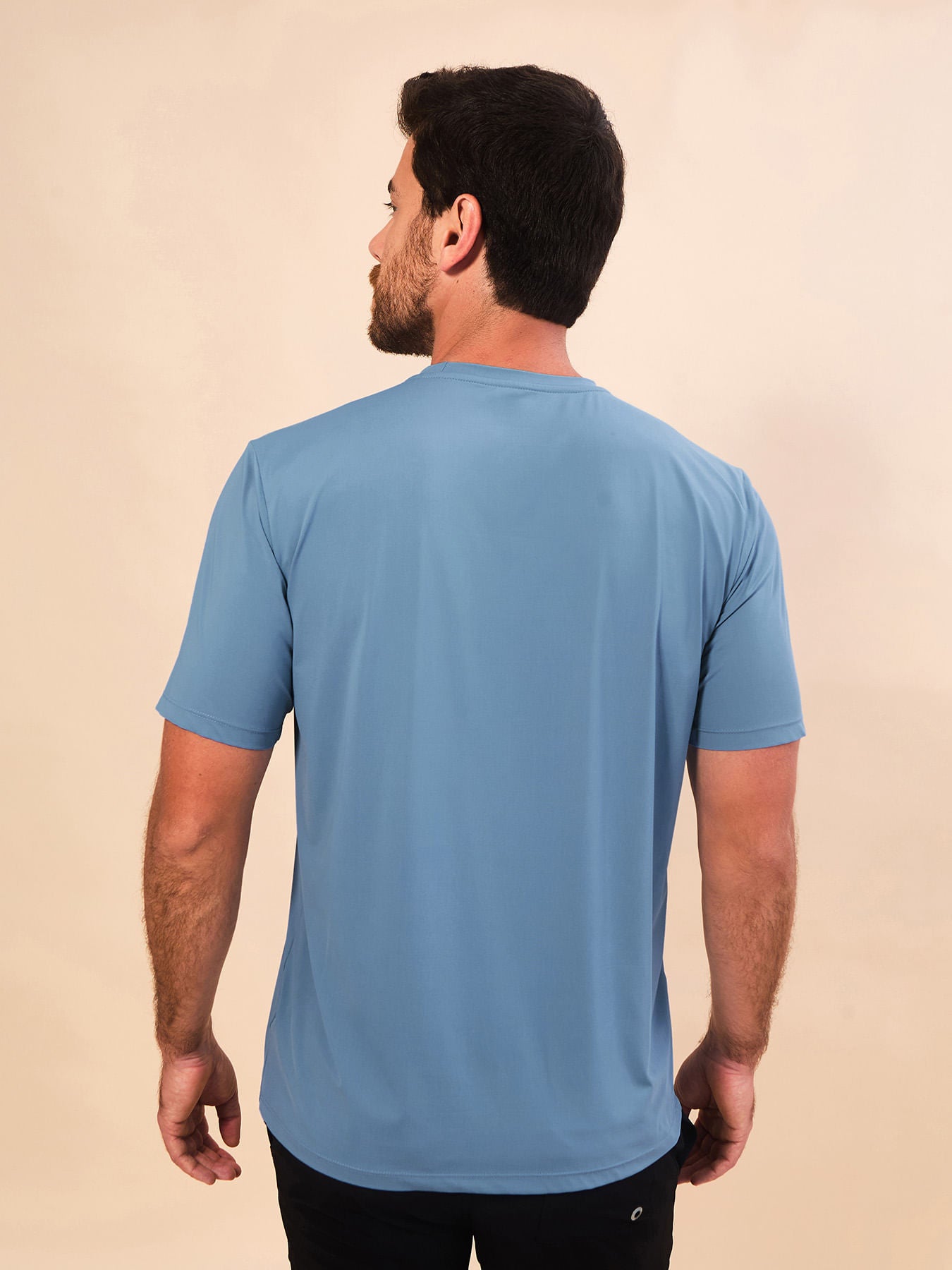 Camisa UV Masculina Com Proteção Solar UV PRO MC - ÍNDIGO