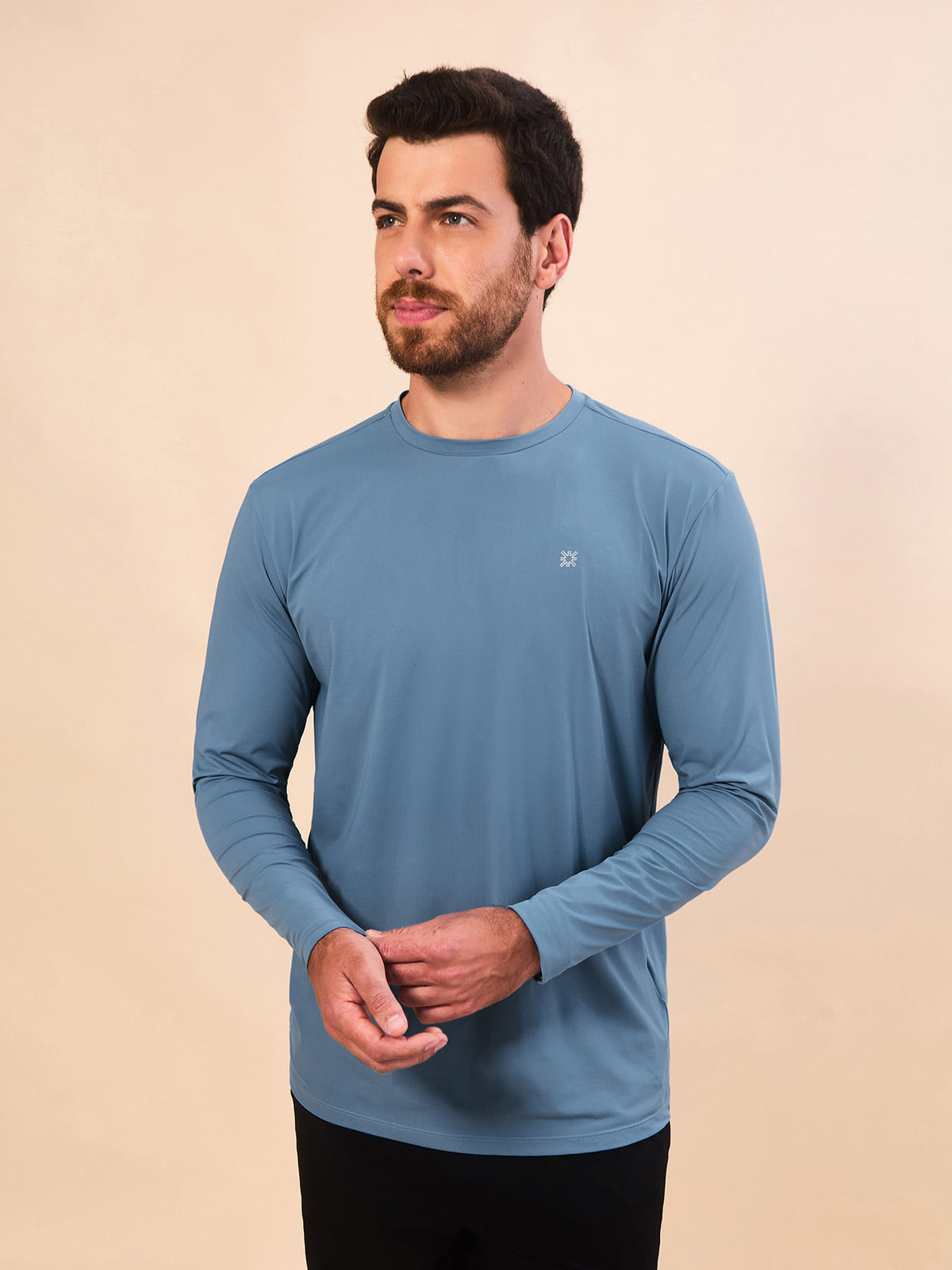 Camisa UV Masculina Com Proteção Solar Uvpro.-INDIGO