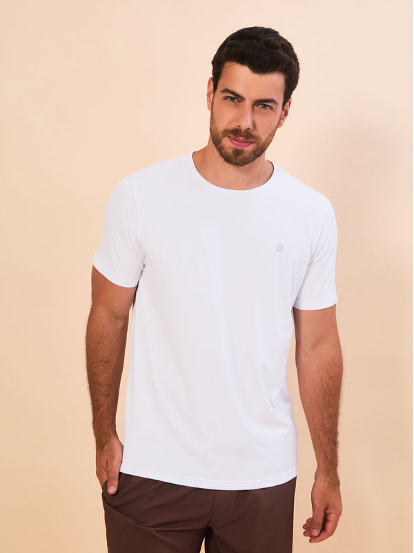 Camisa UV Masculina Com Proteção Solar New Fit MC - OFF WHITE