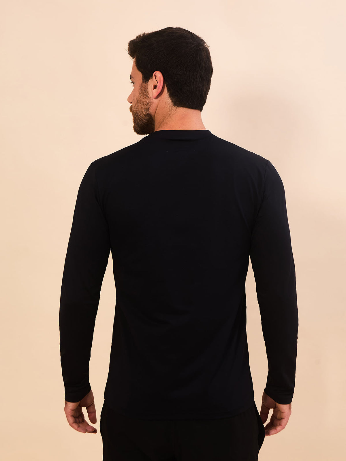 Camiseta Skin Infratherm UV Com Proteção Solar ML MASC - Preto