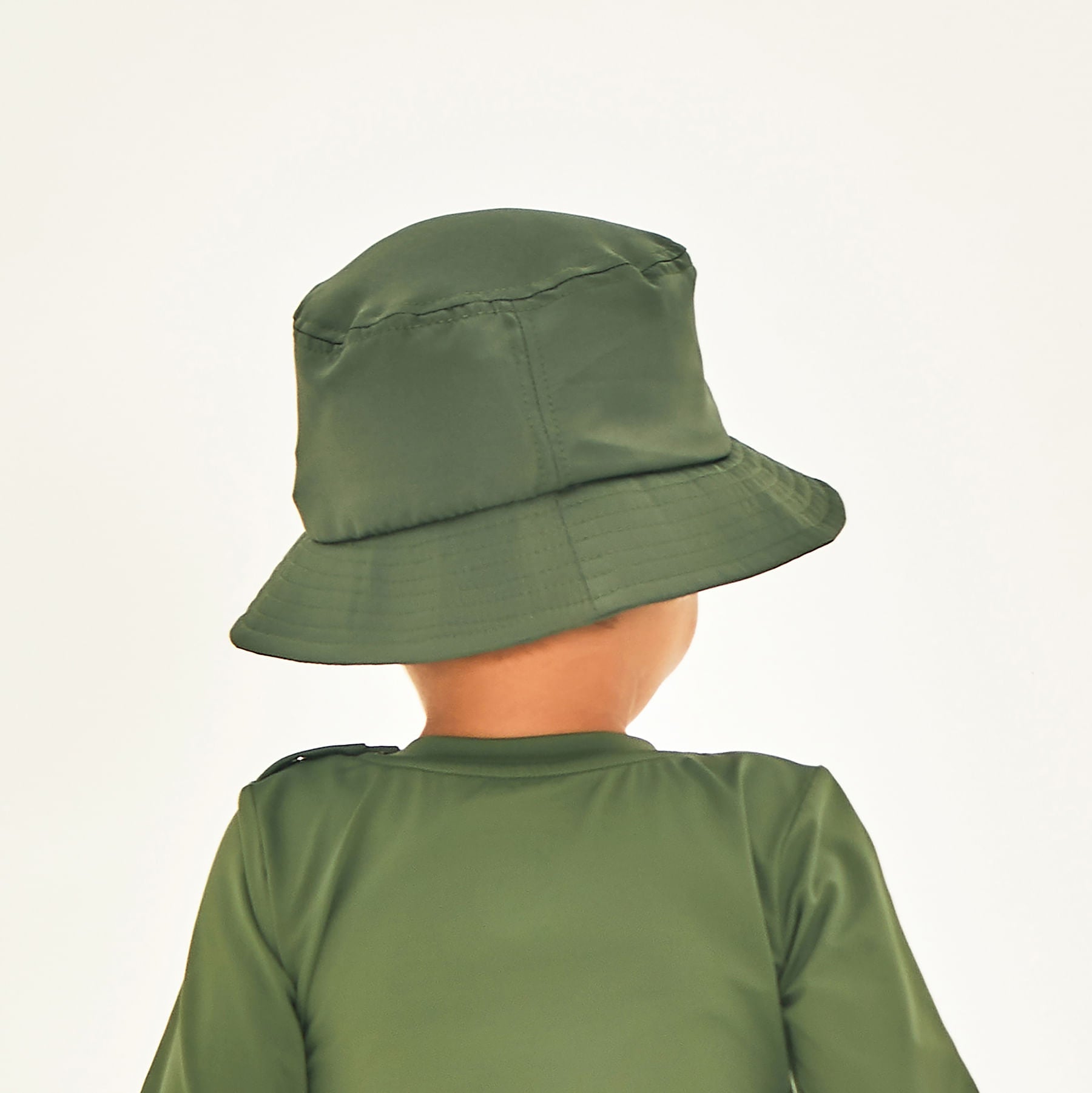 Chapéu UV Bebê Com  Proteção Solar  Basic  Verde Militar