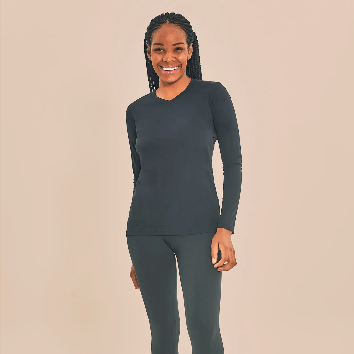 Camisa UV Feminina Com Proteção Solar Sport Fit Preto