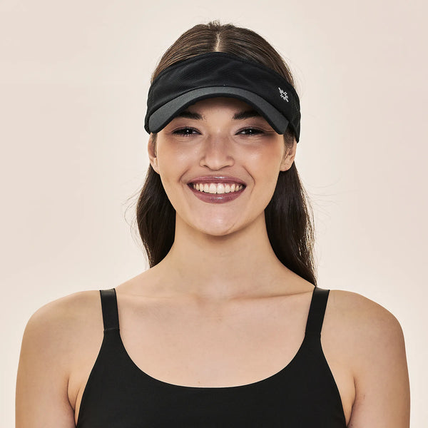 Viseira UV com Proteção Solar Athletic Dry Preto
