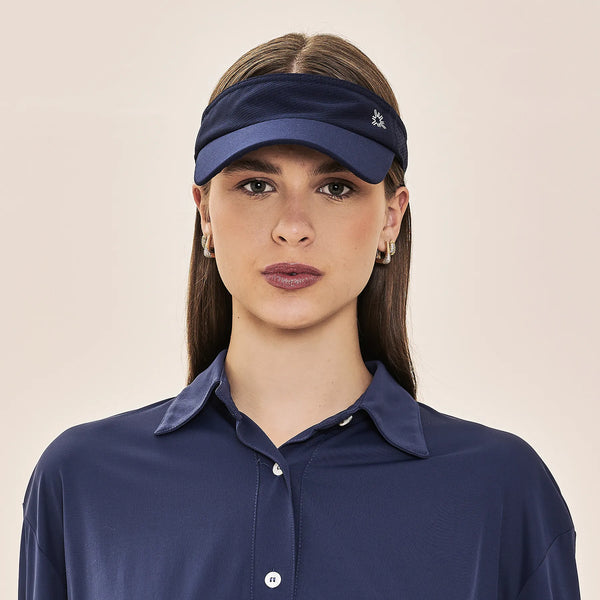 Viseira UV Com Proteção Solar Athletic Dry Marinho
