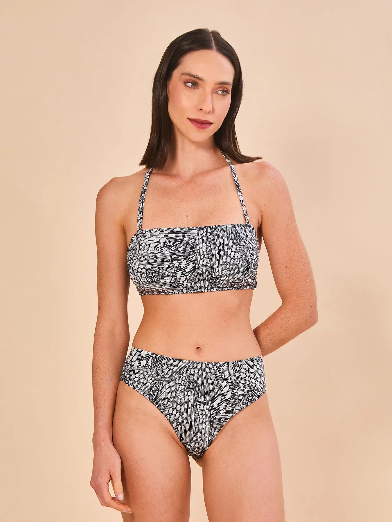 Biquíni Uv Com Proteção Solar Bandeau - ESTAMPA ASAS