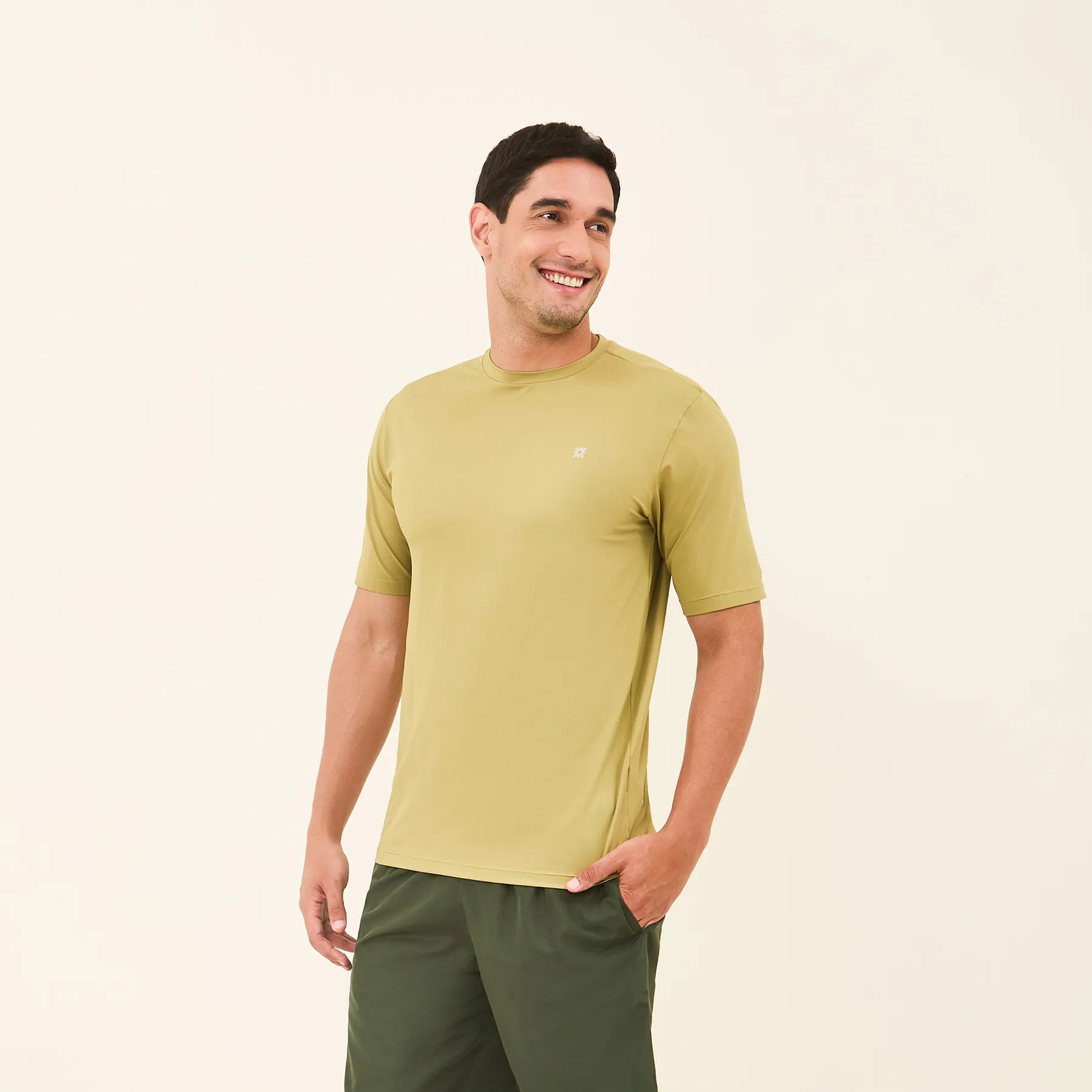 Camisa UV Masculina Com Proteção Solar Uvpro Oliva