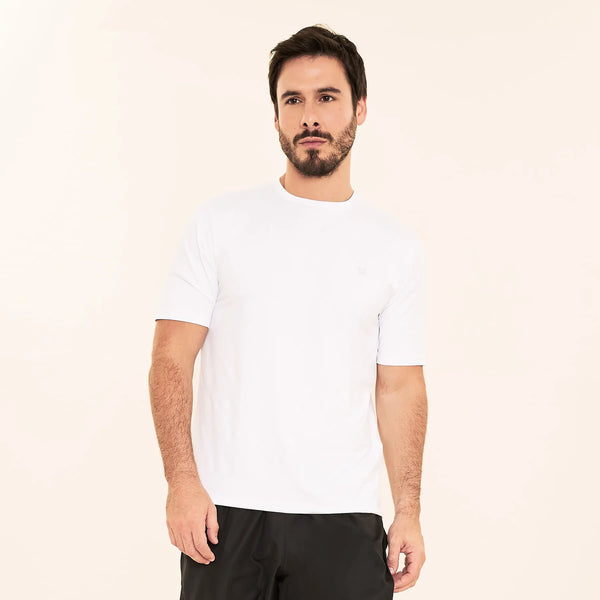 Camisa UV Masculina Com Proteção Solar Uvpro Branco
