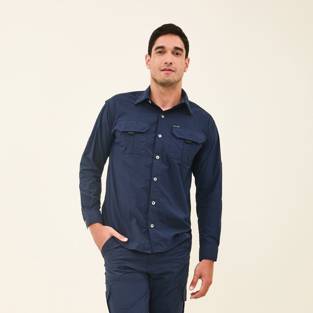 Camisa UV Com Proteção Solar Tenerife - AZUL MARINHO