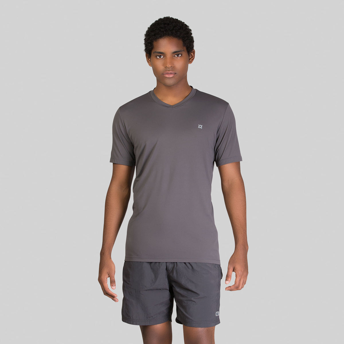 Camisa UV Masculina Com Proteção Solar Sport Fit Chumbo