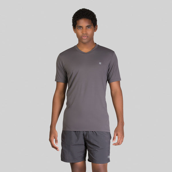 Camisa UV Masculina Com Proteção Solar Sport Fit Chumbo