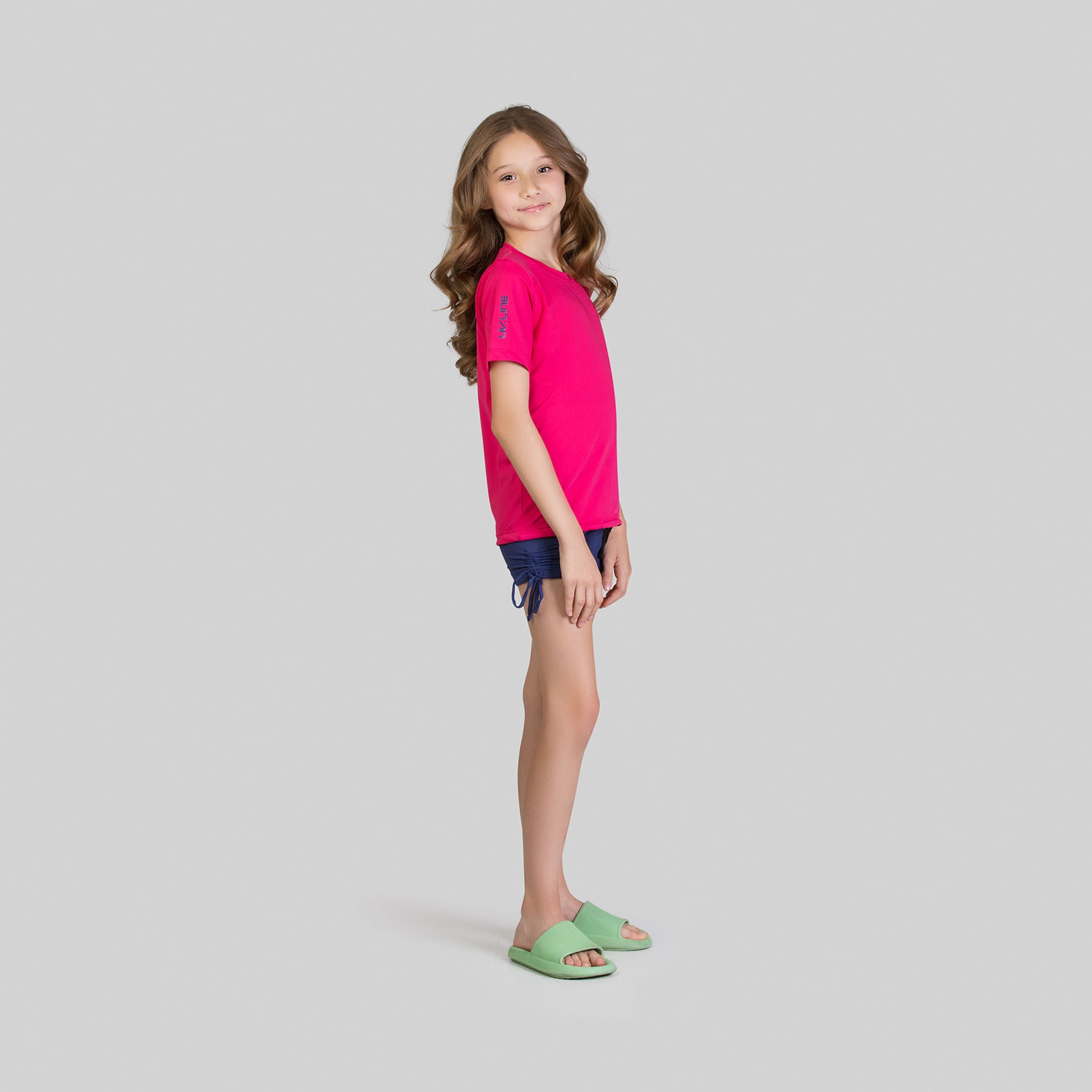 Camiseta UV Slim Pro Infantil Com Proteção Solar Pink